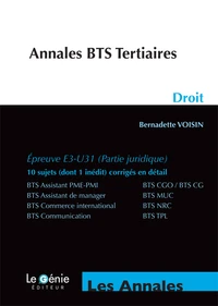 Annales Droit BTS Tertiaires