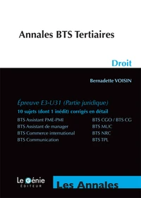 Droit E3-U31 (Partie juridique) BTS Tertiaires
