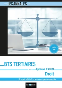 Droit E3-U31 (Partie juridique) BTS Tertiaires