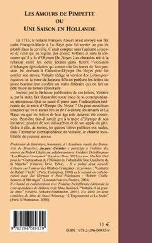 Les amours de Pimpette ou une saison en Hollande. Correspondance de Voltaire avec Olympe du Noyer