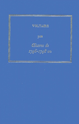  Voltaire - Les Oeuvres complètes de Voltaire - Tome 30B, Oeuvres de 1746-1748 (2).