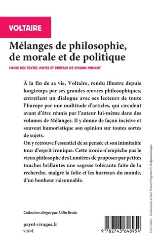 Mélanges de philosophie, de morale et de politique