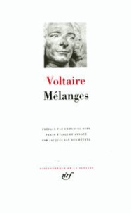  Voltaire - MELANGES : LETTRES PHILOSOPHIQUES. - DISCOURS DE VOLTAIRE A L'ACADEMIE. HISTOIRES DU DOCTEUR AKAKIA. POEMES SUR LE DESASTRE DE LISBONNE. DIALOGUE ENTRE LUCRECE ET POSIDONIUS. ENTRETIENS D'UN SAUVAGE ET D'UN BACHELIER. L'EDUCATION DES FILLES....