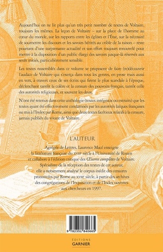 Voltaire. Textes interdits