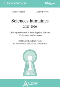 Sciences humaines 2025-2026