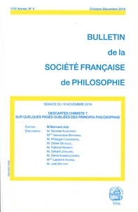 Descartes chimiste ?