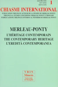 Merleau-Ponty, l'héritage contemporain
