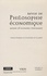 Revue de philosophie économique Volume 10, N° 1 Enjeux éthiques en économie de la santé