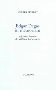 Edgar Degas, in memoriam