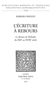 L'écriture à rebours