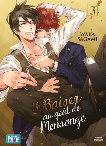 Waka Sagami - Un baiser au goût de mensonge Tome 3 : .