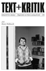 TEXT + KRITIK 245 - Rainer Malkowski