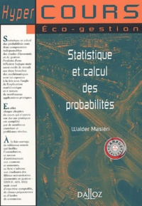 Walder Masiéri - Statistique et calcul des probabilités.
