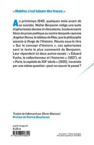 Sur le concept d'histoire. Suivi de Eduard Fuchs, le collectionneur et l'historien et de Paris, la capitale du XIXe siècle