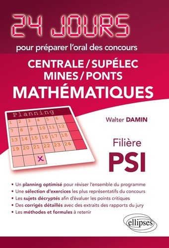 Mathématiques. Centrale-Supelec Mines-Ponts filière PSI