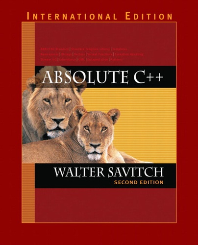 Walter J. Savitch - Absolute C++ Student access  kit.