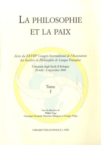 La philosophie et la paix