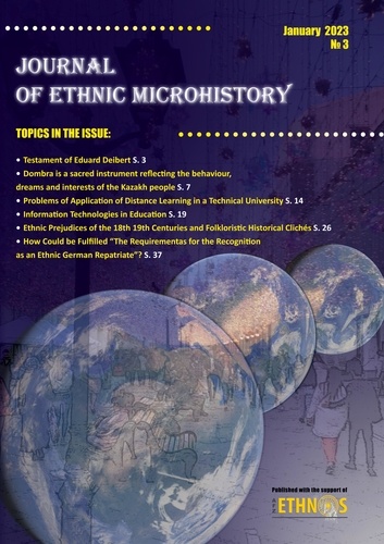 Journal of Ethnic Microhistory. Issue 3, January 2023