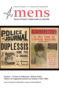 Mens. Vol. 25 No. 1-2, Automne-Printemps 2024-2025