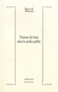 Tristesse du banc dans le jardin public