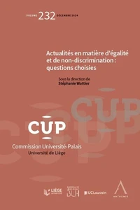 Actualités en matière d’égalité et de non-discrimination : questions choisies