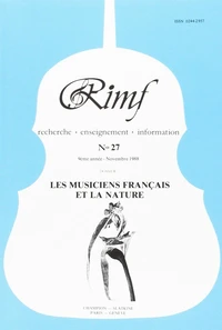 La musique protestante de langue française