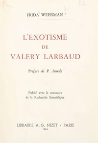 L'exotisme de Valery Larbaud