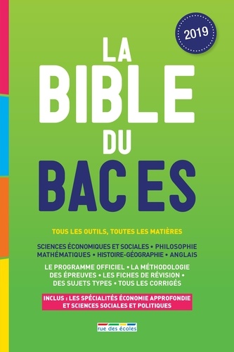 La Bible du Bac ES  Edition 2019
