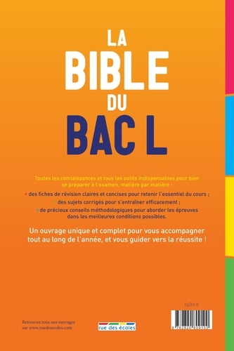 La Bible du Bac L  Edition 2019