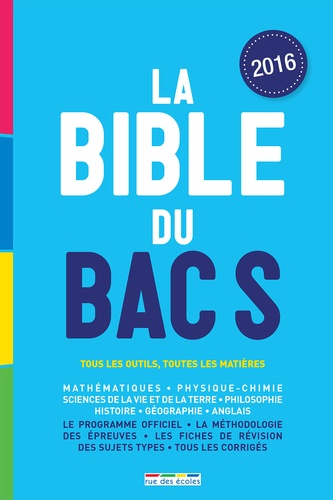 La Bible du Bac S  Edition 2016