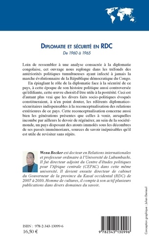 Diplomatie et sécurité en RDC. De 1960 à 1965