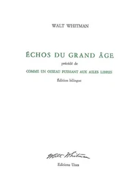 Echos du grand âge