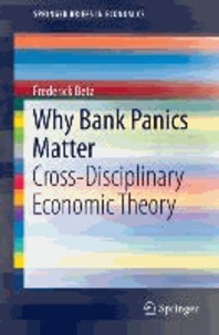Why Bank Panics Matter - Cross-Disciplinary Economic Theory.