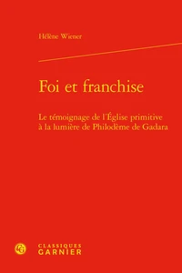 Foi et franchise