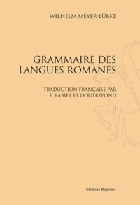 Wilhelm Meyer-Lubke - Grammaire des langues romanes - 4 volumes.