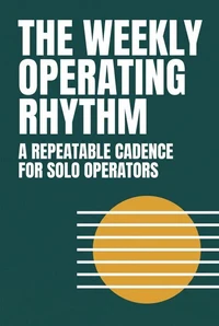 The Weekly Operating Rhythm: A Repeatable Cadence for Solo Operators