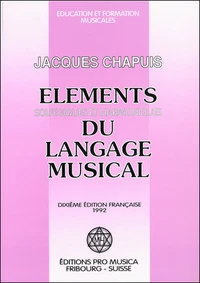 Eléments solfégiques et harmoniques du langage musical