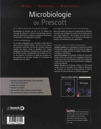 Microbiologie de Prescott 5e édition