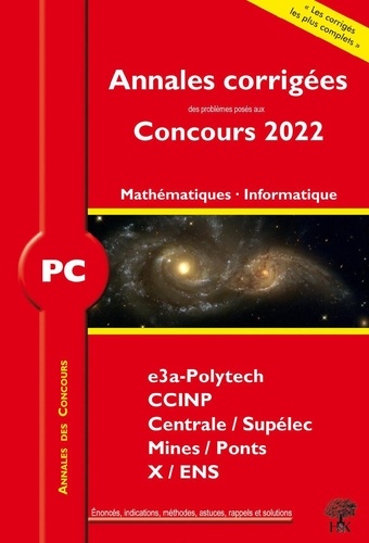 Mathématiques - informatique PC  Edition 2022