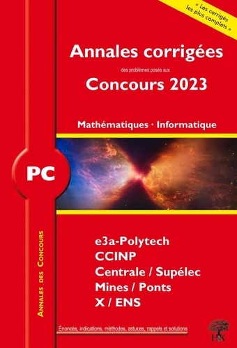 Mathématiques Informatique PC  Edition 2023