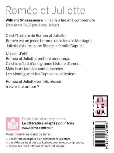 Roméo et Juliette. Traduction FALC
