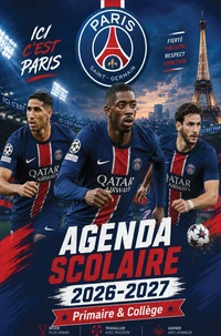 Agenda Scolaire PSG 2026-2027