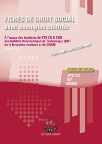 Fiches de droit social avec exemples chiffrés