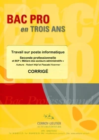 Travail sur poste informatique
