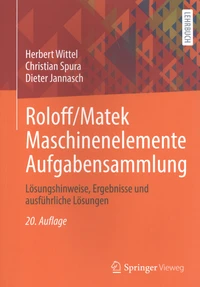 Roloff/Matek Maschinenelemente Aufgabensammlung