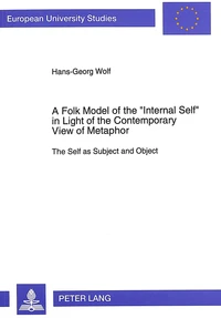 A Folk Model of the «Internal Self» in Light of the Contemporary View of Metaphor