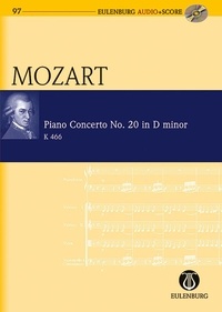 Wolfgang Amadeus Mozart - Concerto n° 20 en ré mineur - KV 466. piano and orchestra. Partition d'étude..