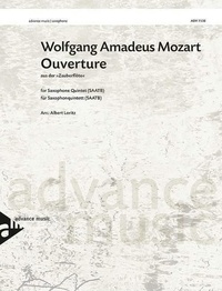 Wolfgang Amadeus Mozart - Ouverture - de "La Flûte enchantée". 5 saxophones (SAATBar). Partition et parties..