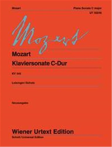 Wolfgang Amadeus Mozart - Piano Sonata  "Sonata facile" in C Major - Urtext. KV 545. piano..
