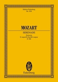 Wolfgang Amadeus Mozart - Eulenburg Miniature Scores  : Serenade No. 8 Ré majeur - Notturno. KV 286. 4 small orchestras (je with 2 hornsn and stringsn). Partition d'étude..